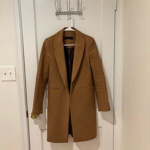 Zara Tan Trench Coat with Notched Lapels